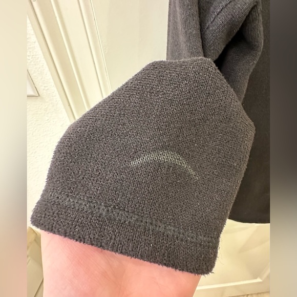 The North Face Men’s Quarter 1/4 Zip Pullover Front Zip Chest Pocket Black - Picture 8 of 9